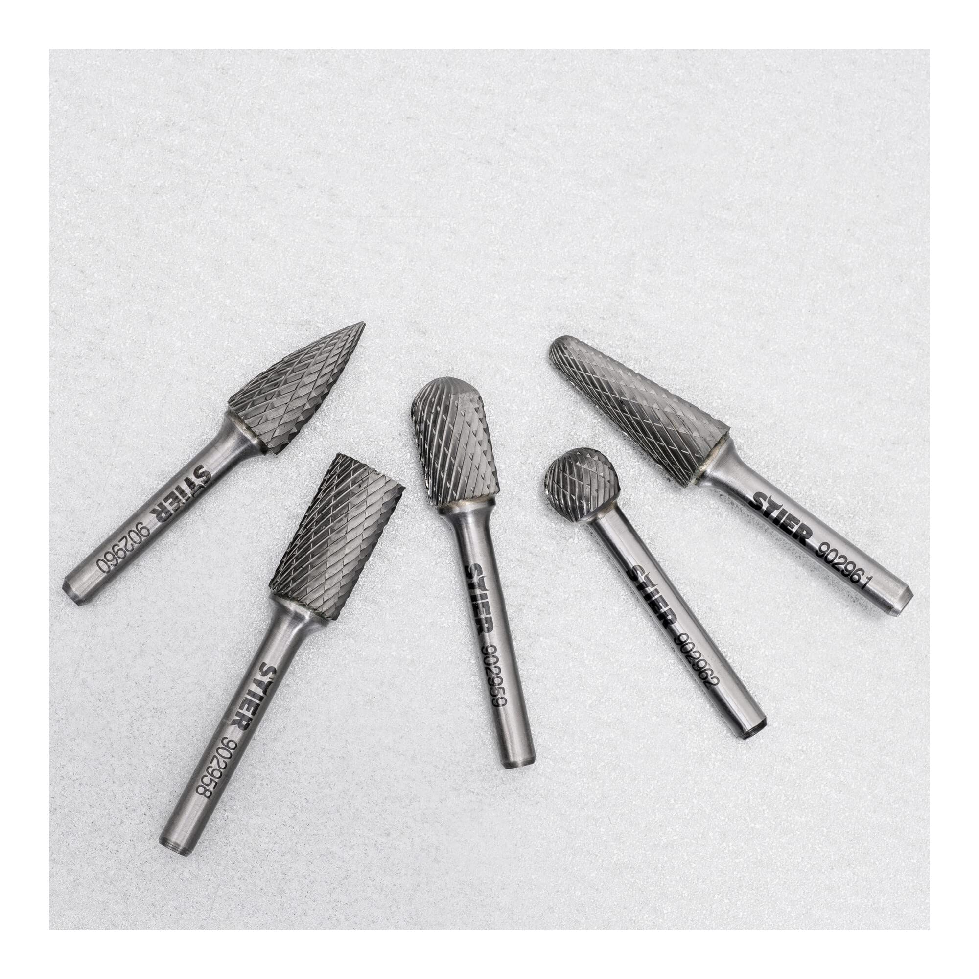 STIER Set di frese rotative, 5 pezzi