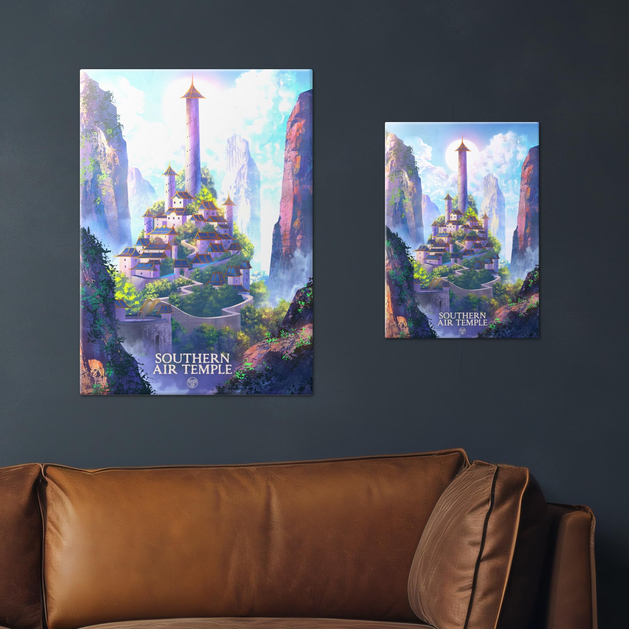Displate Metall poster Avatar: The Last Airbender Air Temple Größe M