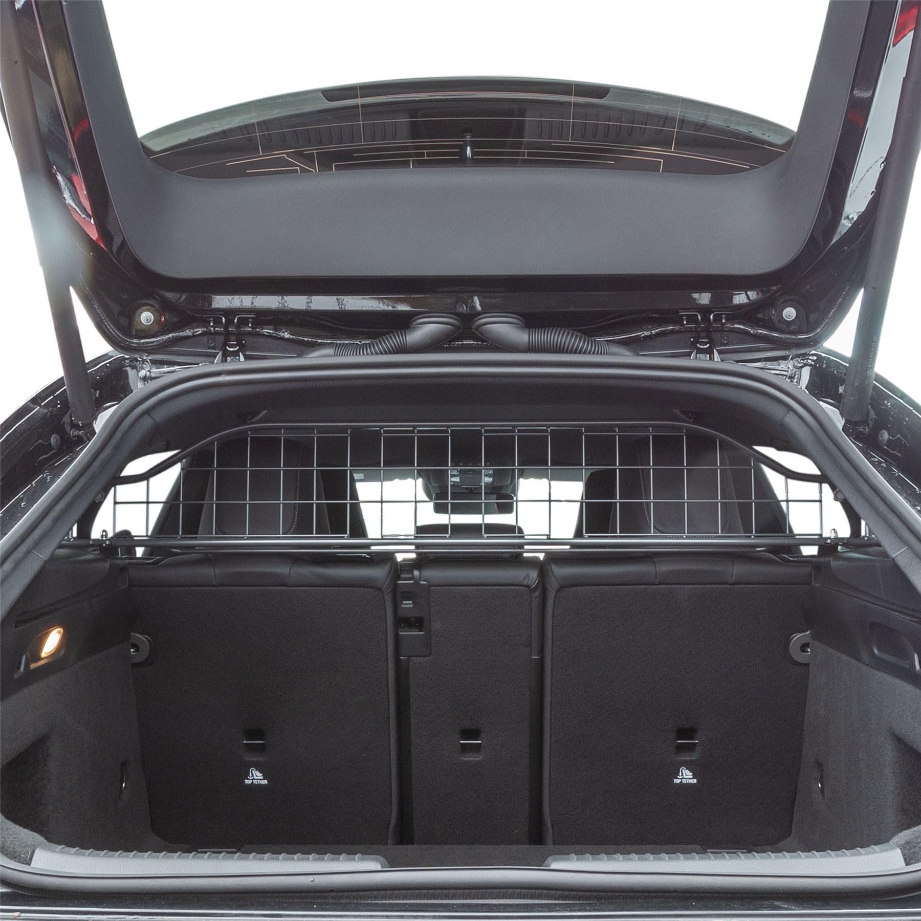 Grille pour Chien Travall pour Mercedes-Benz CLA (2019-) Protection du Coffre pour Le Transport de Chiens, Protection des Bagages, Grille en Acier Robuste pour Voiture
