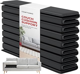 Comfyanno Couch Cushion Support Board, Repairs Sagging 4-Seat Sofa, Ready to Use, 21.5" x 78", Heavy-Duty Solid Wood Board, Safe Corner, Sinking Couch & Sofa Fix Saver