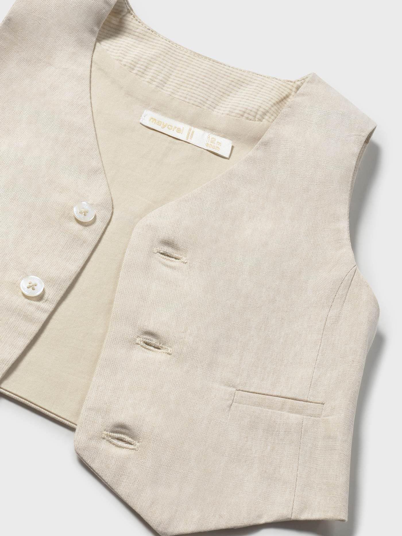 Mayoral Gilet Lino Suiting per Bimbo Avena mez