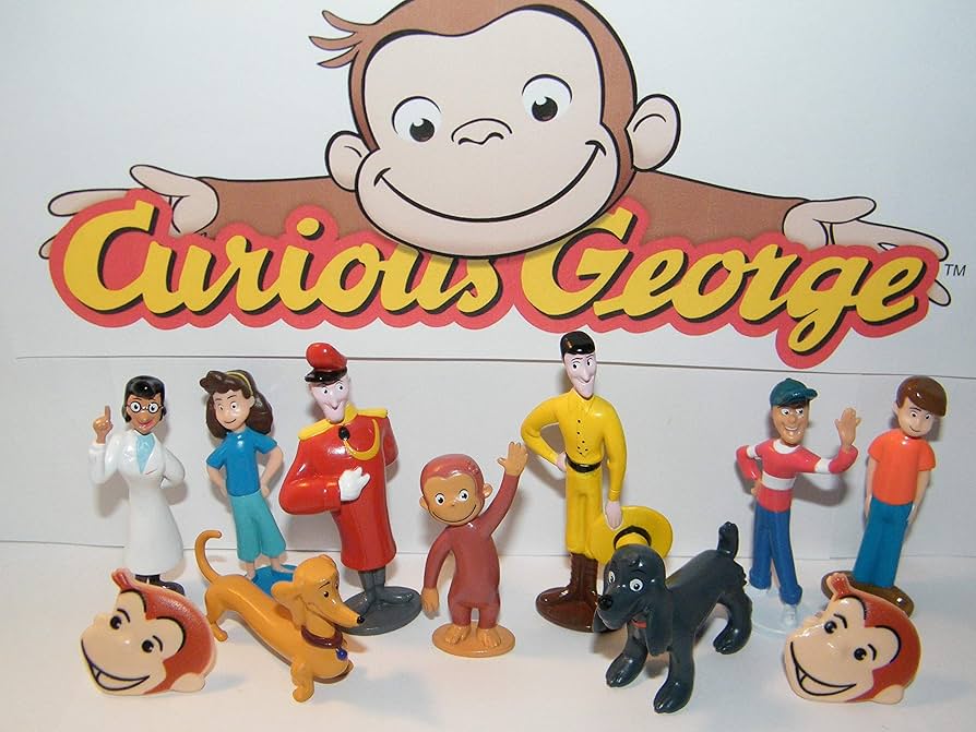 Curious George おもちゃセット ミ*ノ様 おさるのジョージ 飛行機おもちゃセット - メルカリ