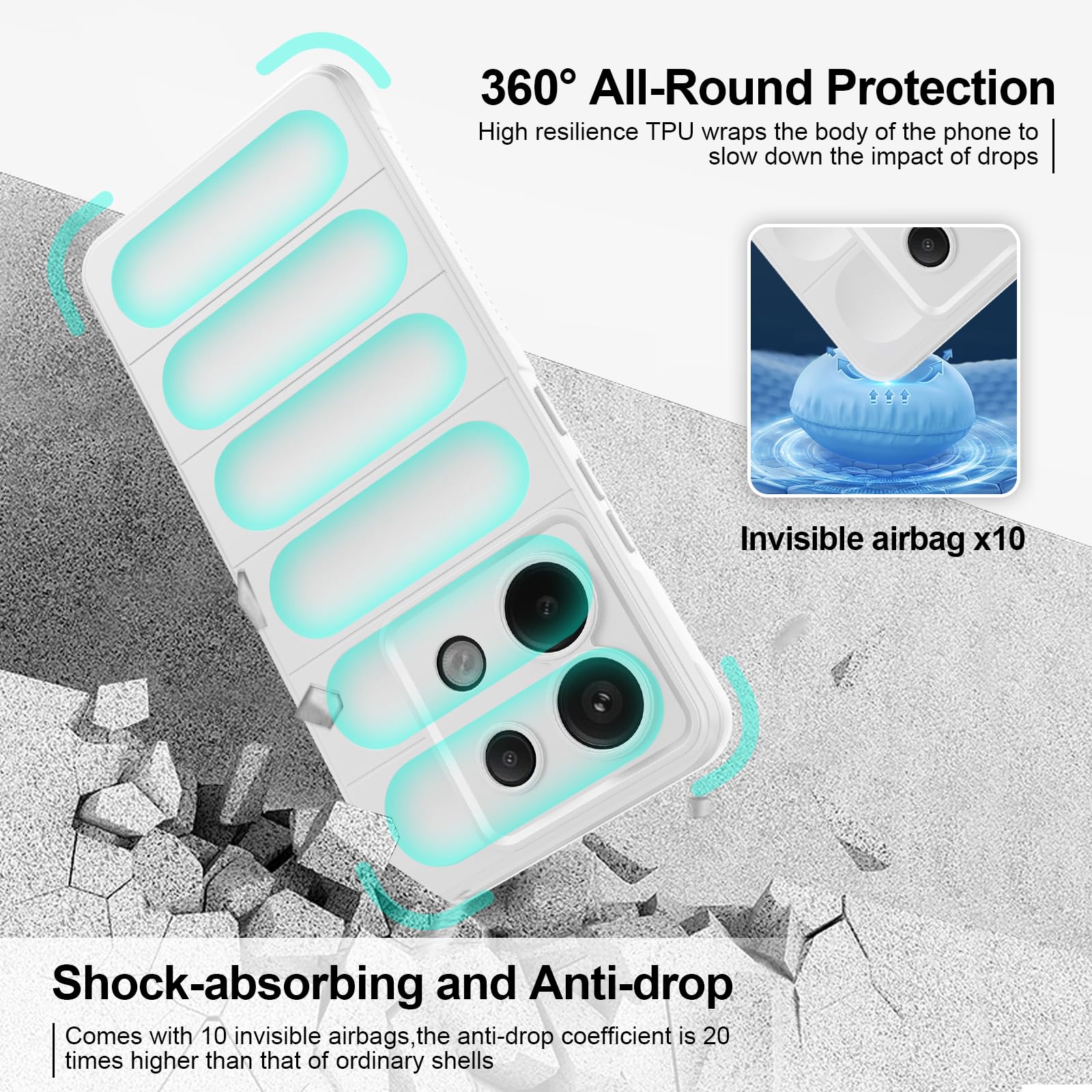 Cover per Xiaomi Redmi Note 13 5G, Custodia in Silicone