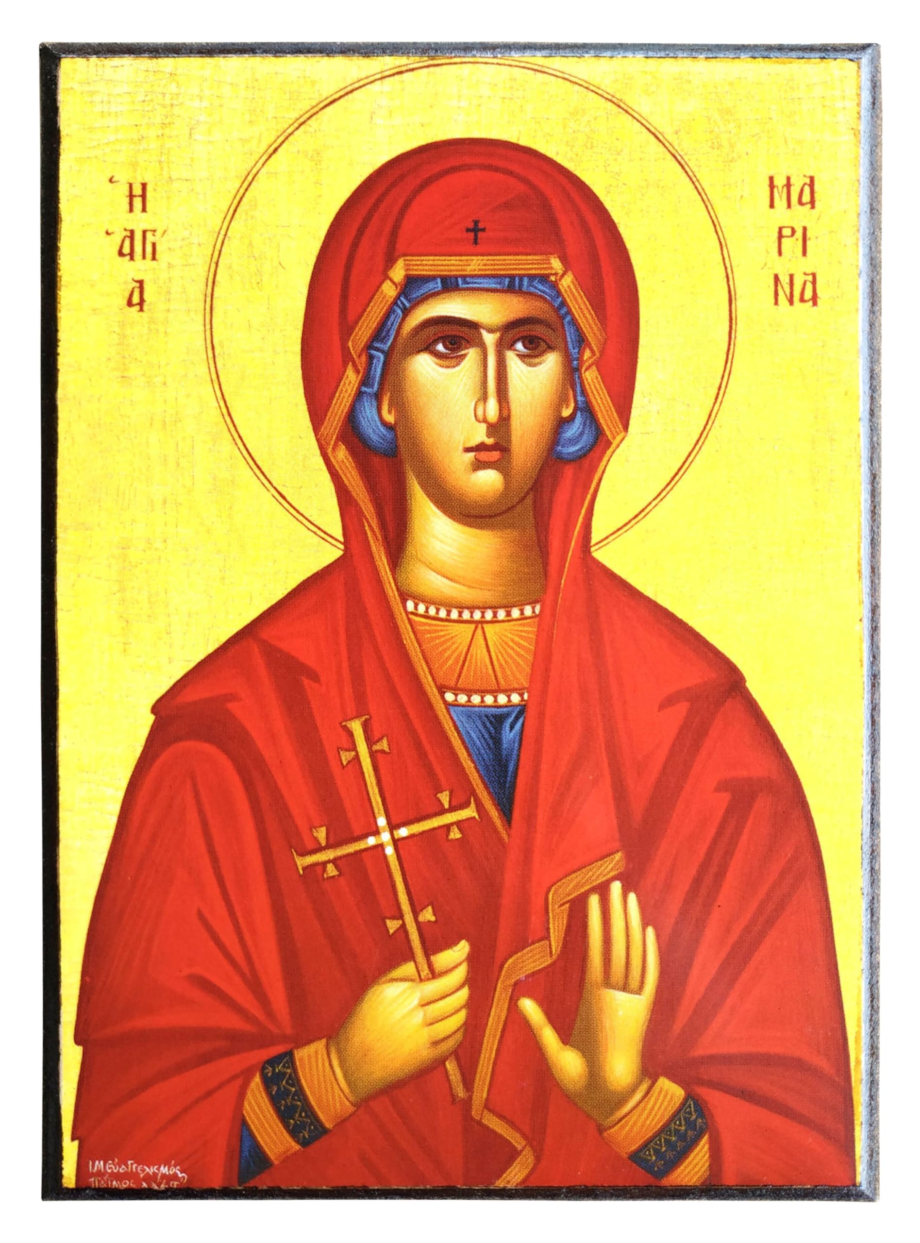SAINT MARINA, THE GREAT MARTYR, OF ANTIOCH - Greek Byzantine Orthodox Icon