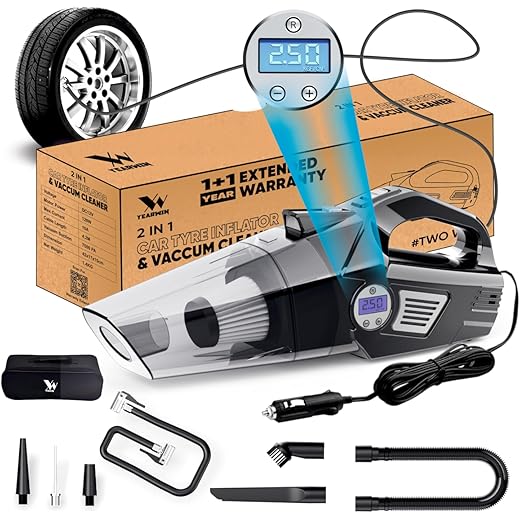 YEARWIN 4 in 1 Car Vacuum Cleaner 7000PA