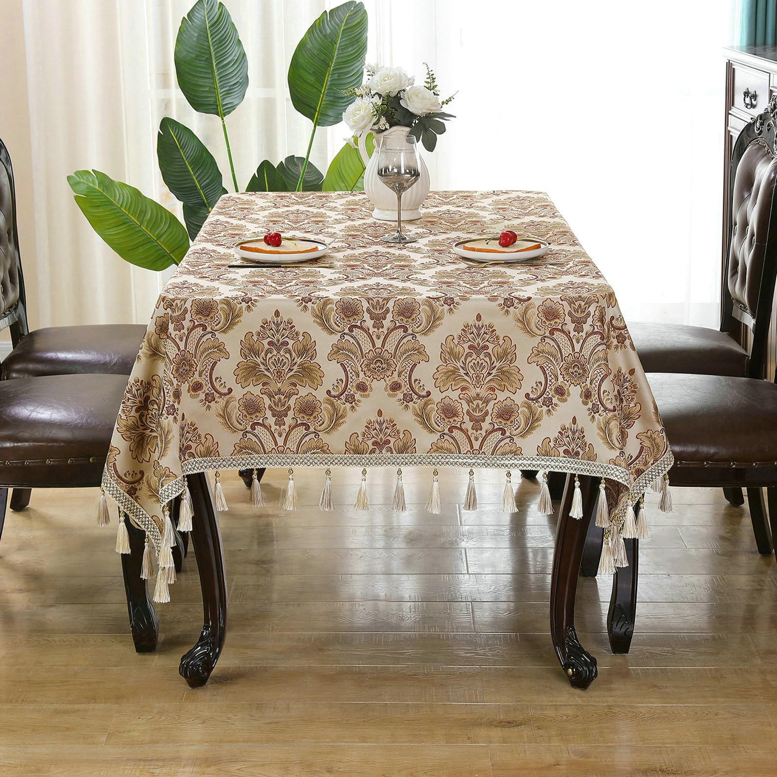 Tovaglie Poliestere Rettangolare, Tovaglia Beige 150x220