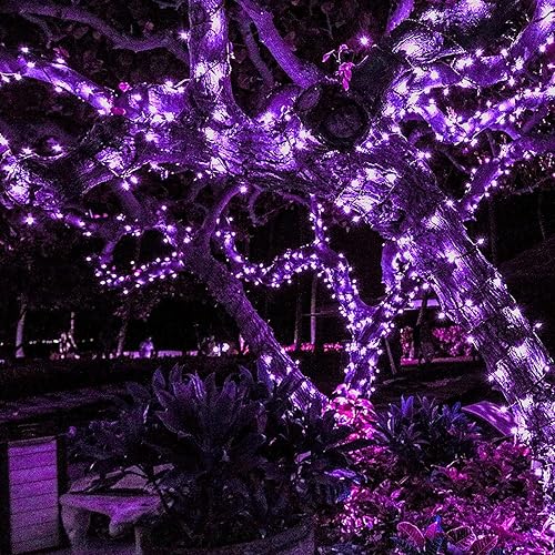 Miniatura 3 de Guirnalda de luces de 39 pies para exterioresinteriores, 100 luces LED mejoradas superbrillantes, impermeables, 8 modos, luces solares de hadas para