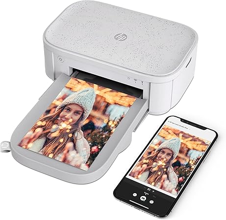 HP Sprocket Studio Plus WiFi Printer • Wirelessly Prints 4x6” Photos from Your iOS & Android Device • White