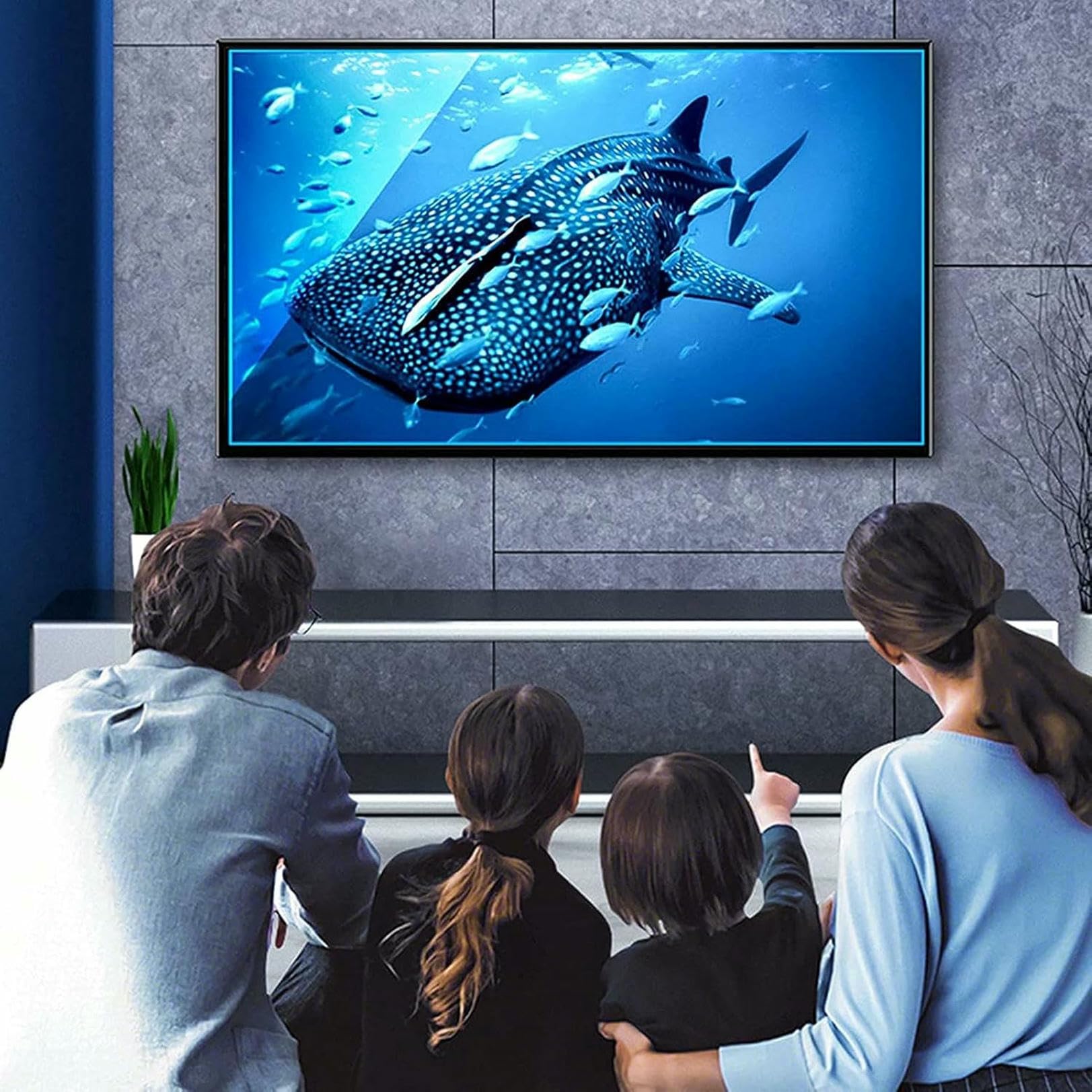 Pellicola Protettiva antiriflesso Opaca per TV da 55 Pollici, Pellicola antiriflesso per Schermo TV, Protezione per Gli Occhi con riduzione dei riflessi della l，
