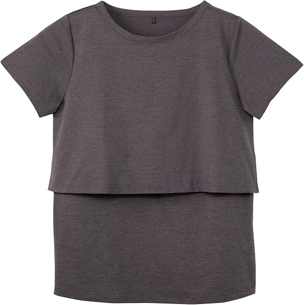 犬印本舗 授乳トップス 半袖 マタニティ Tシャツ 吸水速乾 2way フロントオープン授乳口 産前産後 夏用 オフホワイト LL 2518153 - 3