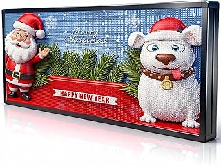 P6(40" * 17") Digital Programmable Scrolling Led Sign Scrolling Outdoor For Business message Board Display Screen Electronic Menu Board Wifi Control Word Light