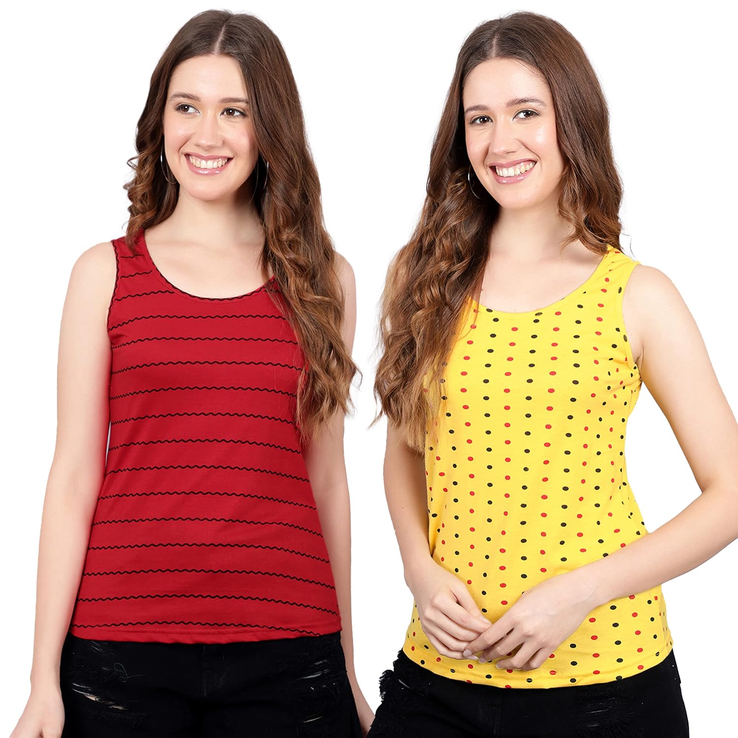 IRANA Women's Super Combed Cotton Rib Fabric Slim Fit Tank Top-Pack of 2 - Review, Price and Buying Guide