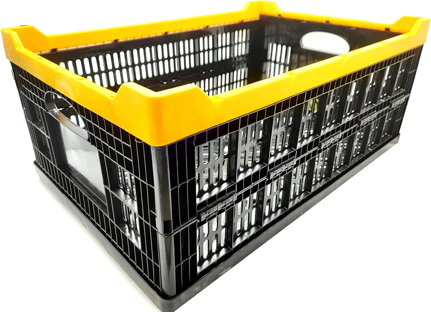 55L Plastic Milk Crates Heavy Duty Stackable for Storage