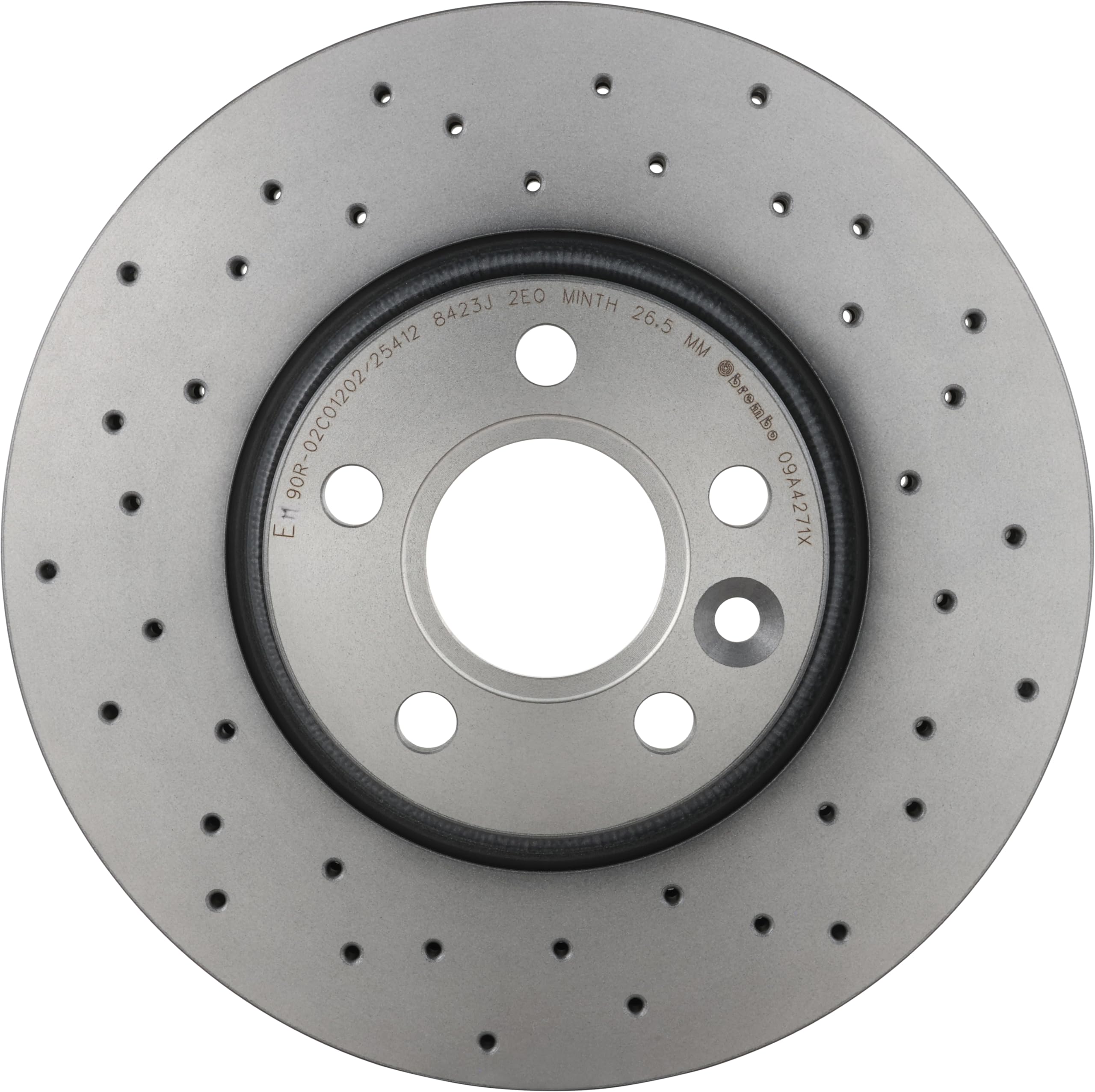 Brembo Xtra 09.A427.1X - Disco Freno Forato Anteriore, Set di 2
