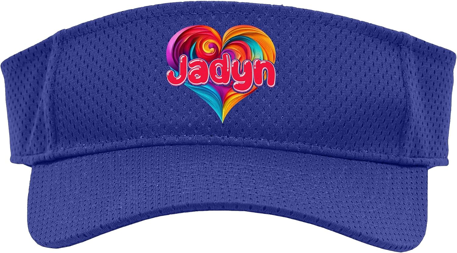 I Heart Love Jadyn First Name Tshirt Colorful Named Sport Sun Visor