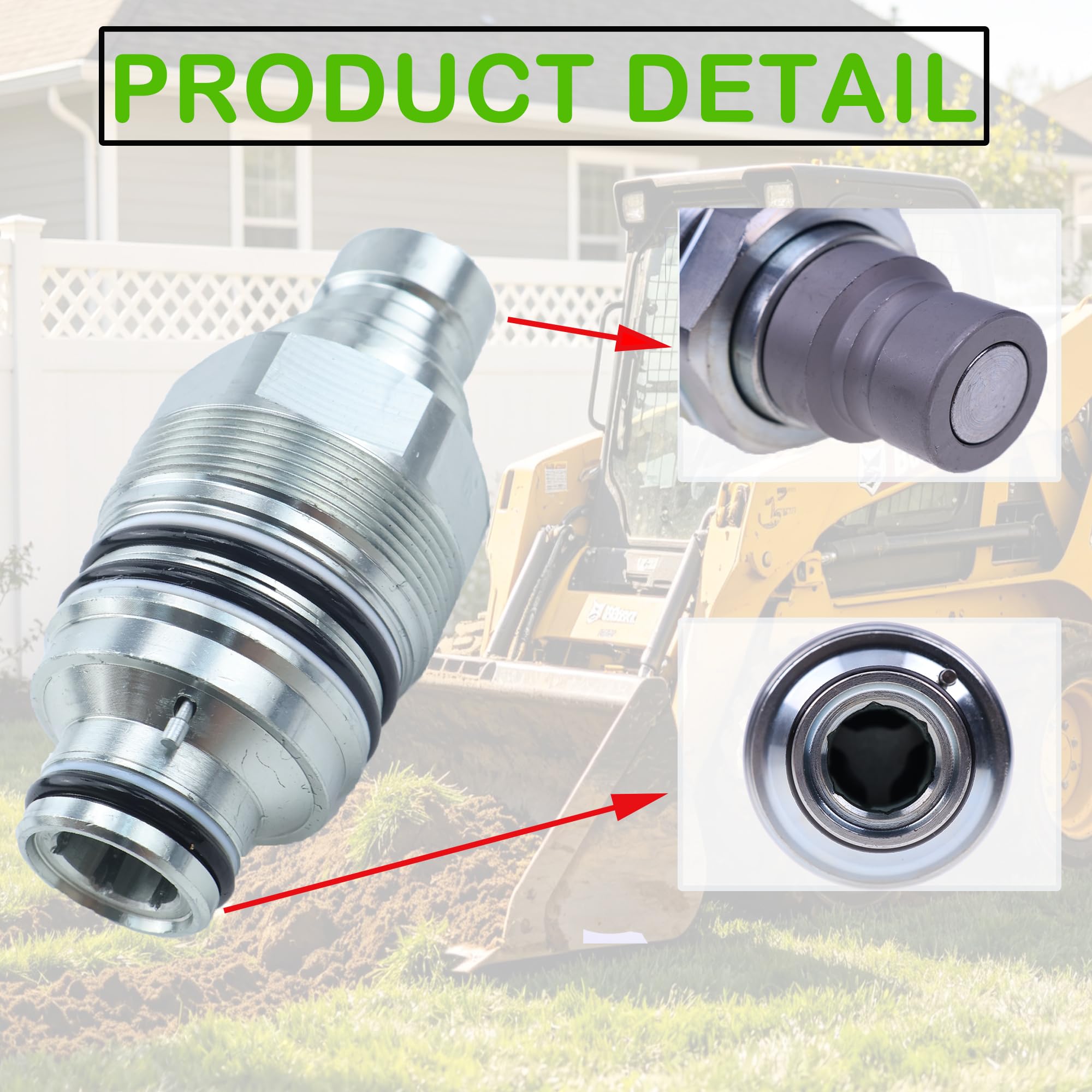 Amazon.com: JEENDA Male Hydraulic Coupler 6679837 V0511-77140 for