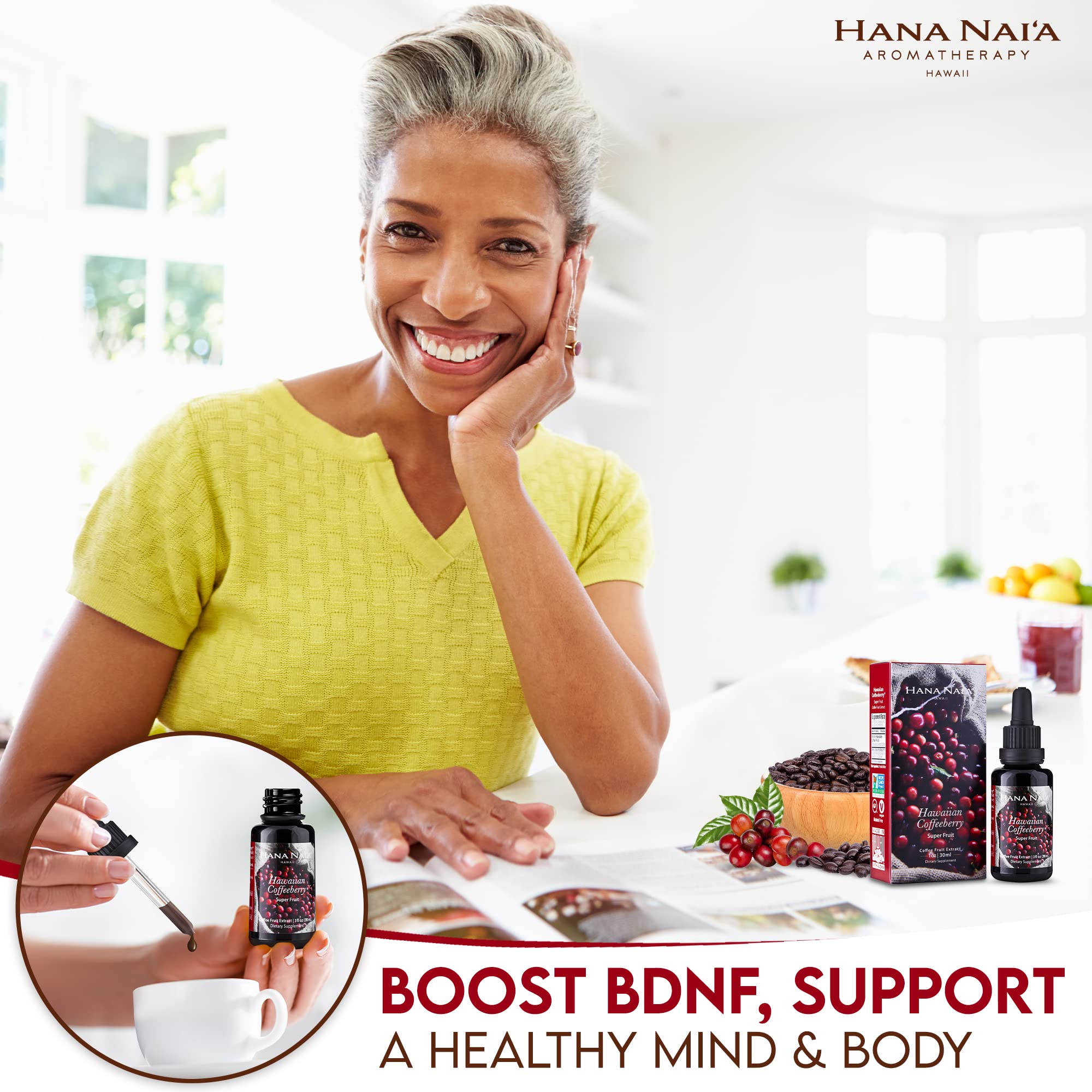 Hana Naia Coffee Fruit Extract, Brain Booster and Brain Health