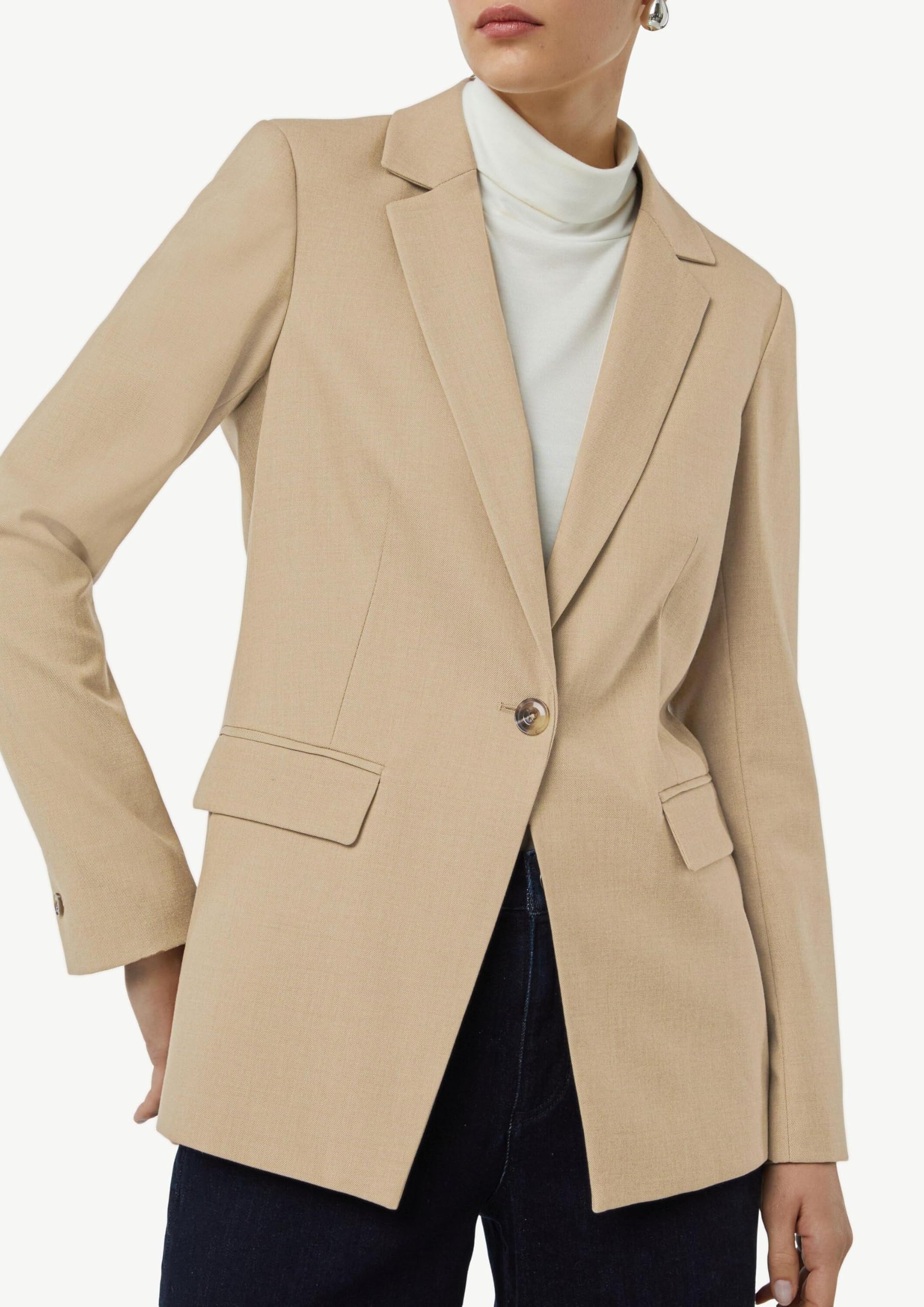 COMMA Antaillierter Blazer mit Twillstruktur