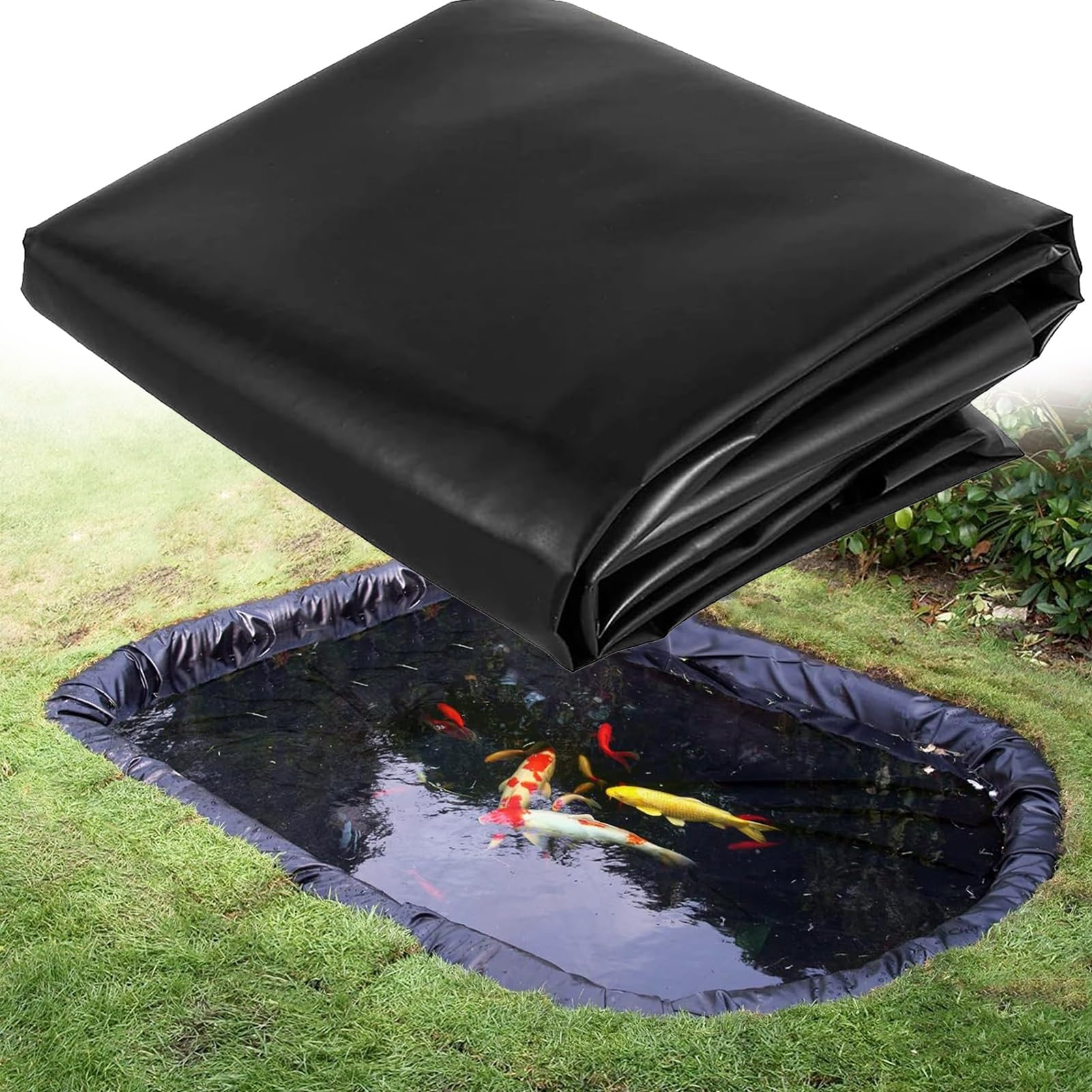 Wqpmnyg Hdpe Pond Liner - Uv Resistant Tarpaulin For Fish Ponds, Streams & Fountains, 0.12Mm Thick, Available In 2X6m, 4X4m, 5X8m, 7X10m Sizes (19.7X26.2ft)