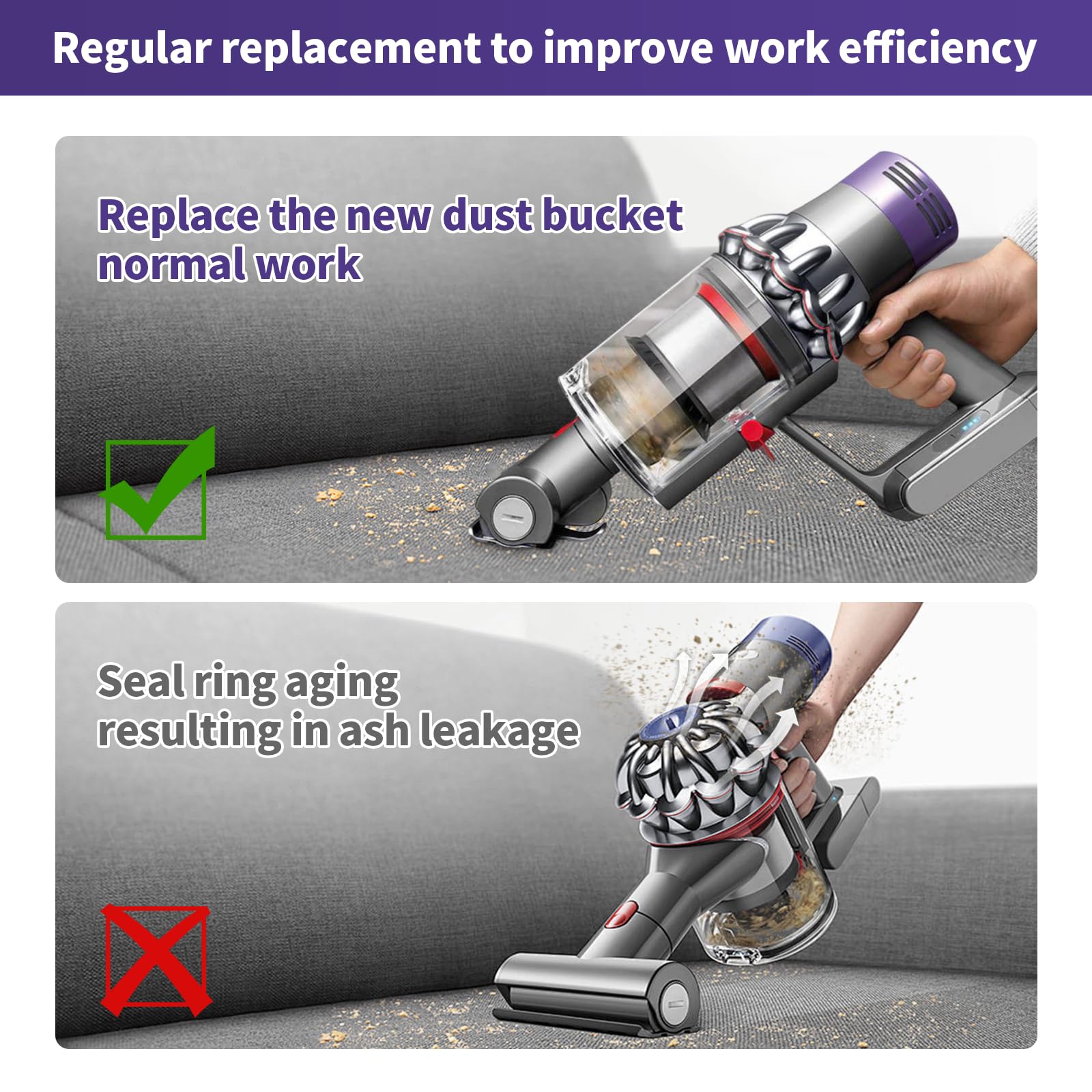 Amazon.com - Upgraded Dust Bin Replacement Compatible With Dyson
