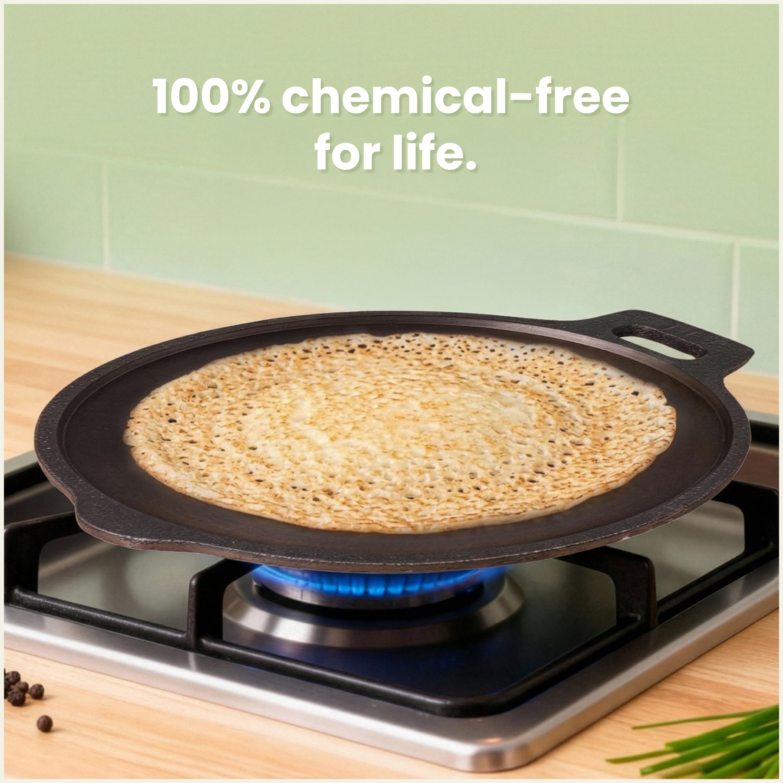 The Indus Valley Cast Iron Tawa - Dosa & Flatbread Perfection -8 The Indus Valley Cast Iron Tawa - Dosa & Flatbread Perfection -8