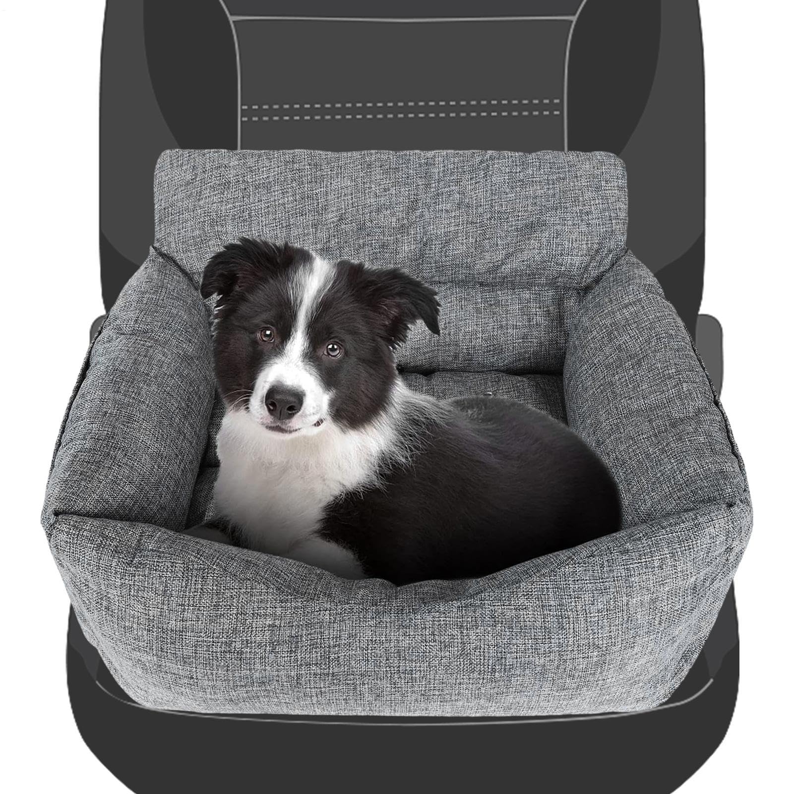 ¿Asiento Elevado de Viaje para Mascotas? Caseta portátil, Cama de Viaje | Transportador Plegable para Mascotas, Jaula Impermeable para Perros para Razas pequeñas, Gatos, cojín extraíble, diseño