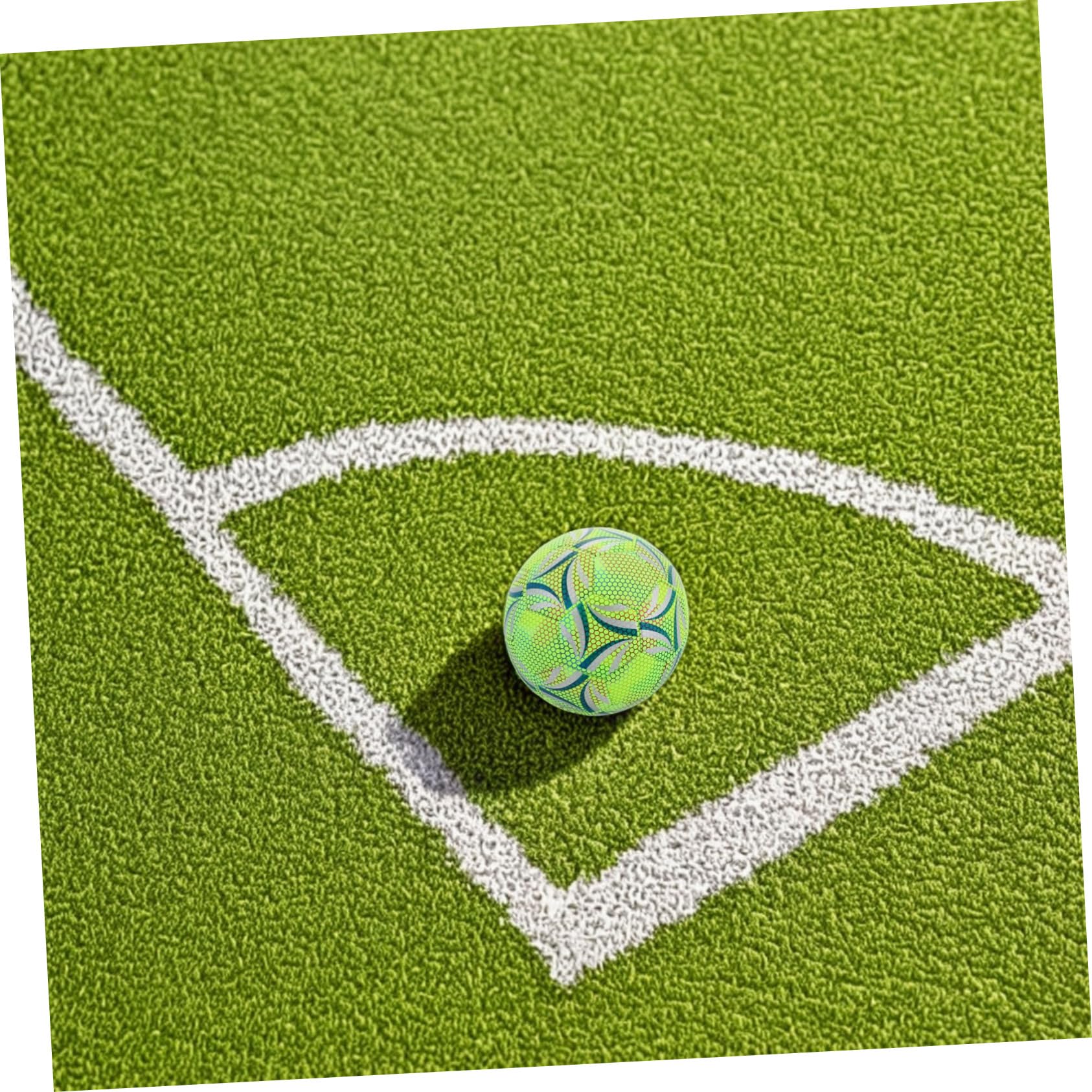 Balón de Fútbol Luminoso Estándar para Entrenamiento y Diurno Resistente y Elástico Cosido Máquina para Adultos y Jóvenes