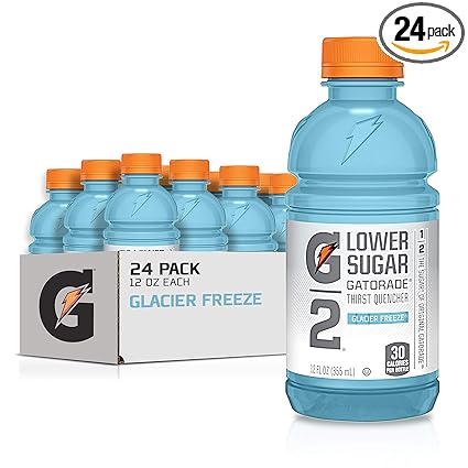 Amazon Com Gatorade G2 Thirst Quencher Lower Sugar Glacier Freeze 12 Ounce Bottles Pack Of 24 Grocery Gourmet Food