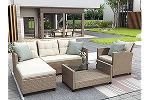 4 PIECE PATIO FURNITURE WICKER SET - CLOSE OUT DEALS ON PATIO FURNITURE