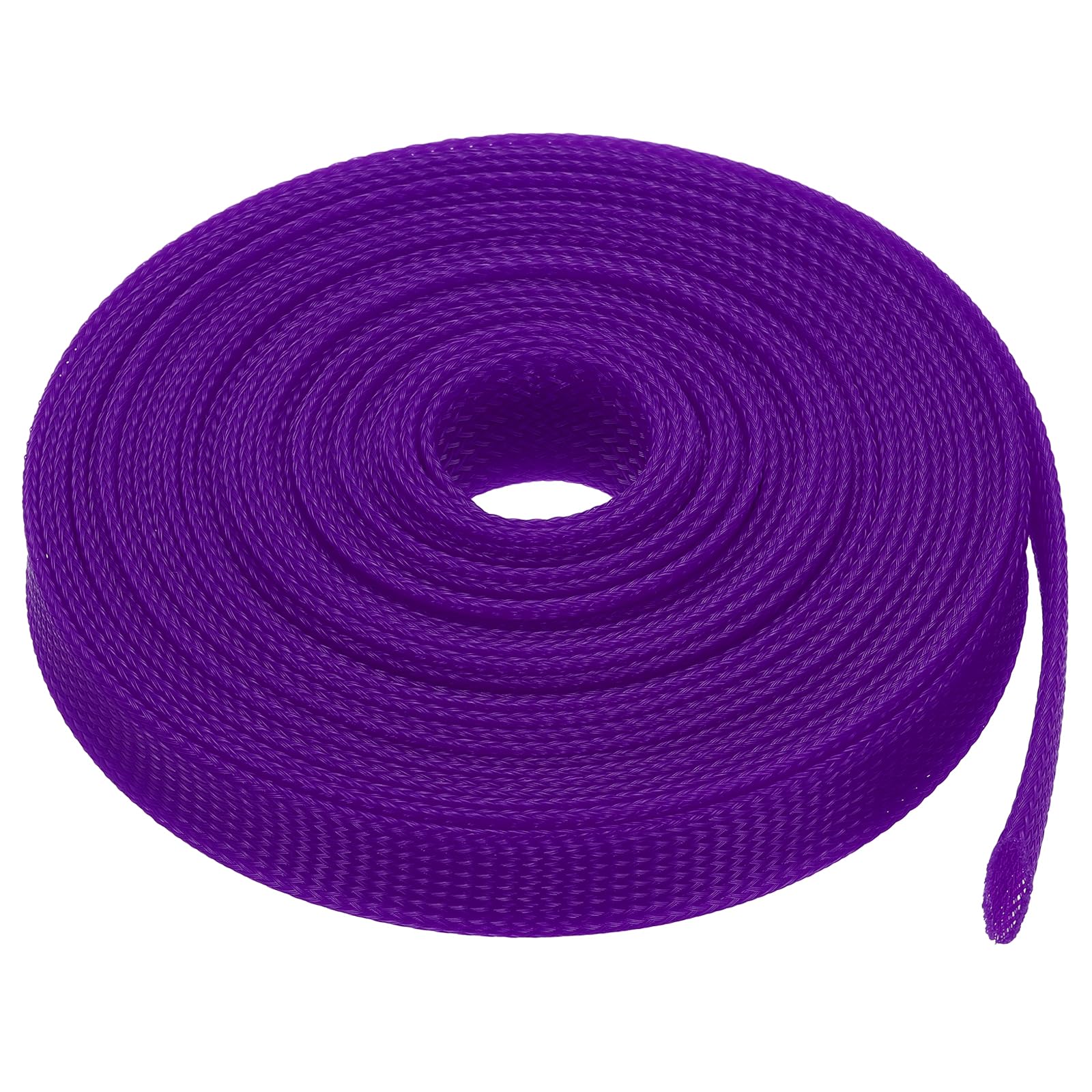 sourcing map Expandable Sleeving,1 3/16-inch 25ft Cable Sleeve, Purple