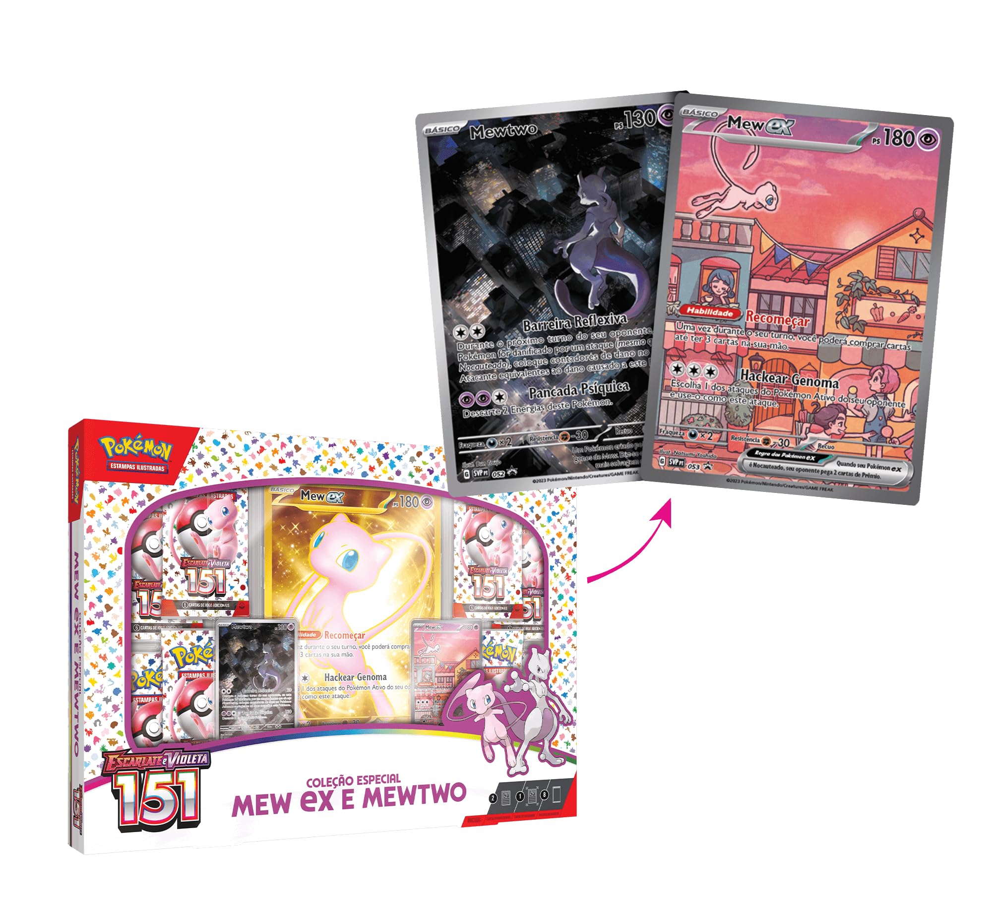 Pokémon - Box Mew Ex e Mewtwo : Amazon.com.br: Brinquedos e
