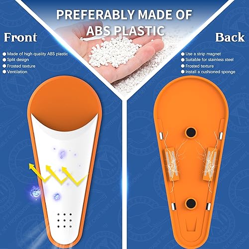 Miniatura 5 de XYJ Auténtico desde 1986, soporte de tijera con absorción magnética y diseño de agujeros de drenaje, estuche de almacenamiento de tijeras de