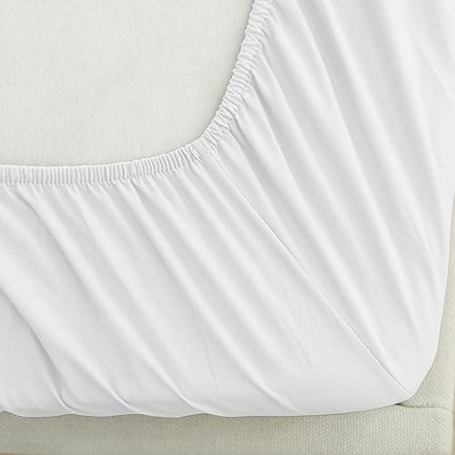 Miniatura 5 de Mocassi - Sábana bajera ajustable de tamaño King, fresca, profunda caída lateral de hasta 16 pulgadas, 1800 hilos, suave, resiste arrugas, una