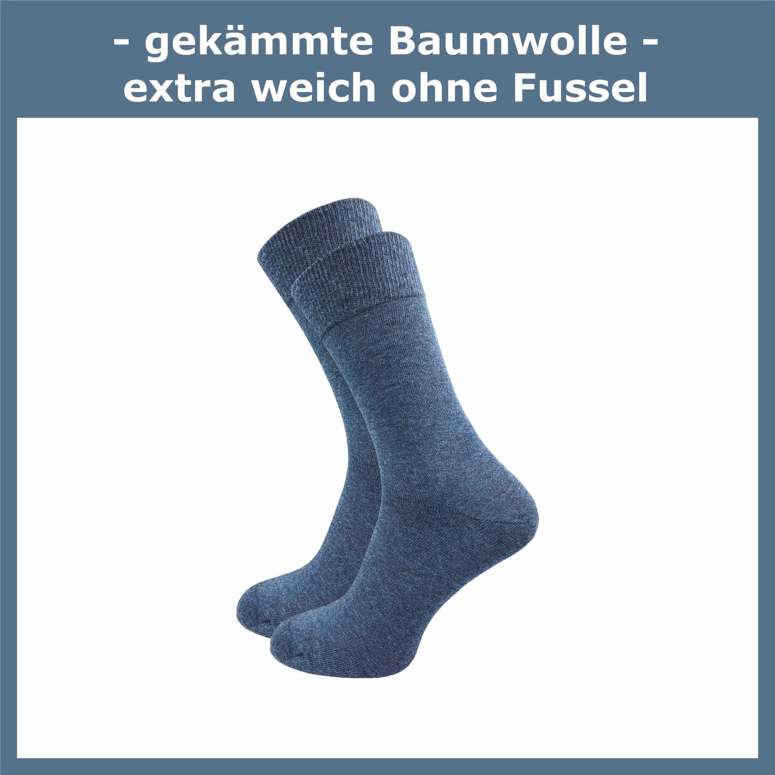 GAWILO 10 pares de calcetines premium sin costuras apretadas | hombre y mujer | algodón peinado | negocios y ocio