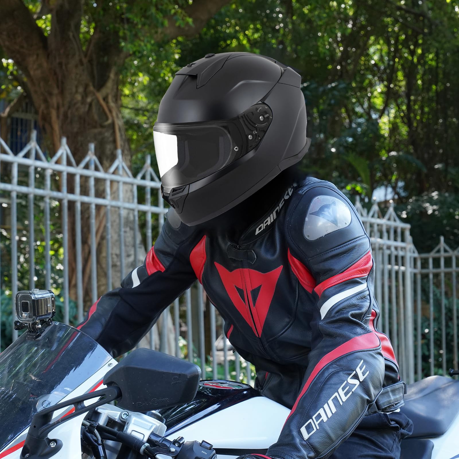 VCOROS Visiere Casque Moto pour Shark D-SKWAL 3/SKWAL i3/RIDILL 2 | Casque Moto Pare-Vent Casque Lentille,Remplacement de Visière de Casque