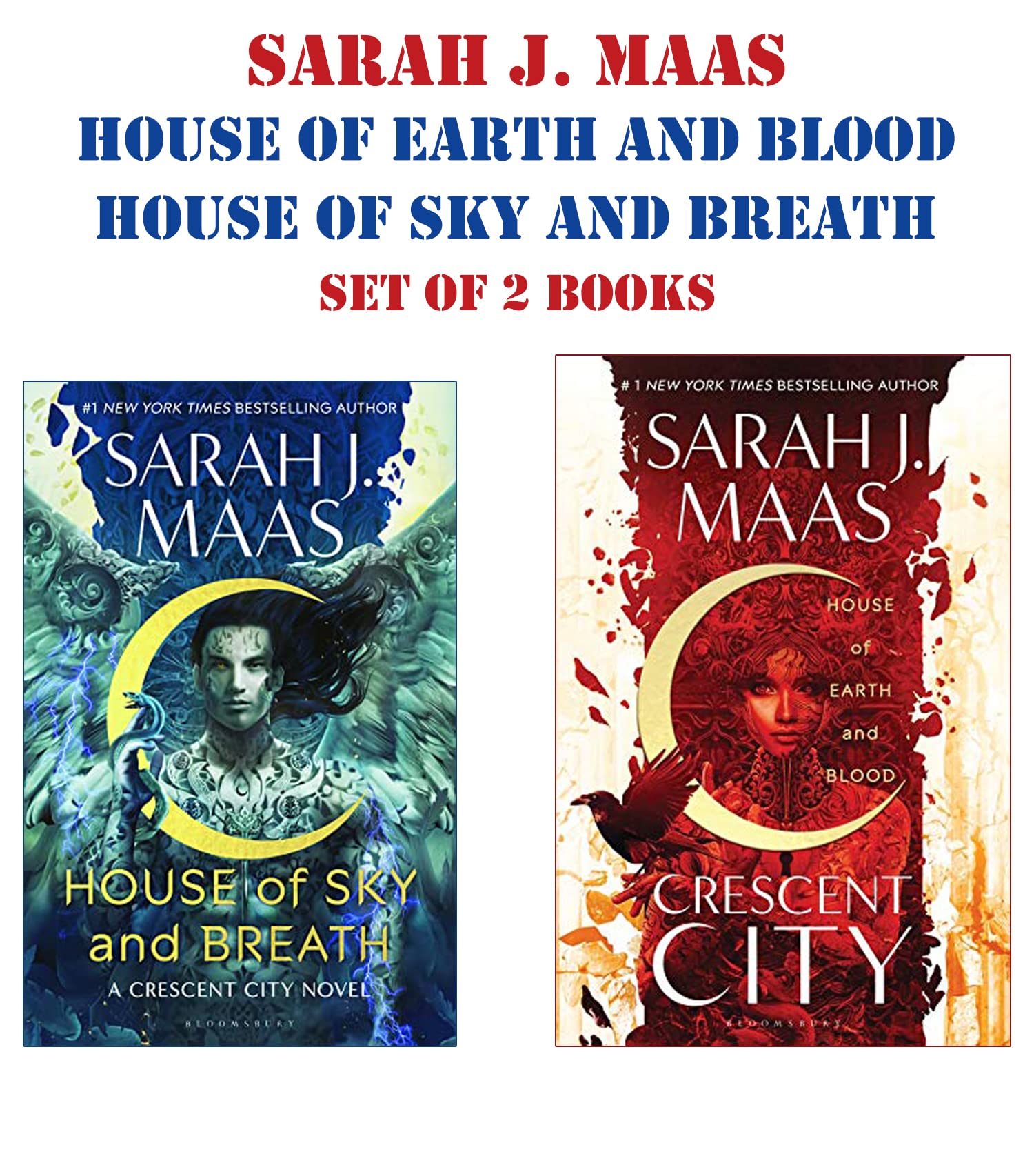 Buy Sarah J. Maas Crescent City House of Sky and Breath & House of