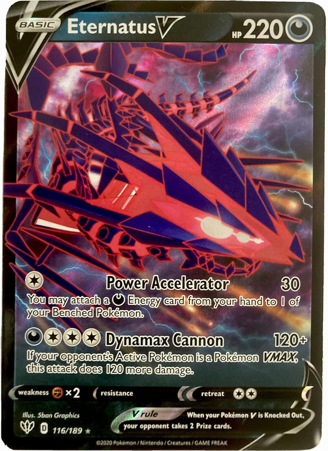 Eternatus V 116/189 - Ultra Rare - Darkness Ablaze - NM/M