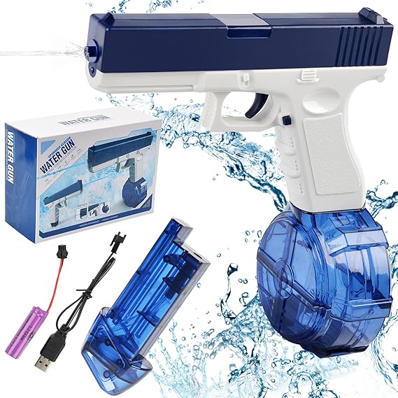 Electric Water Pistol, One-Button Automatic Super 434CC+58CC Large ...