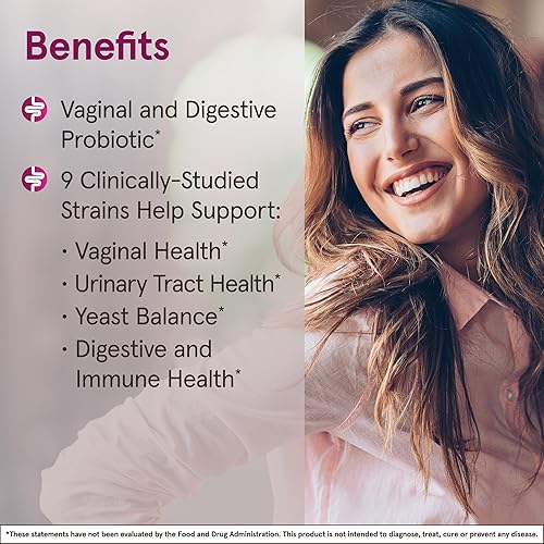 Miniatura 2 de Jarrow Formulas Fem-Dophilus Probiótico Vaginal y Digestivo 50 mil millones de UFC, 9 cepas clínicamente estudiadas, para el equilibrio de la flora