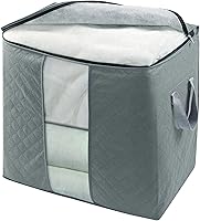 Vista 5 de Contenedores de ropa de almacenamiento Bolsas de armario: Contenedores grandes Cajas organizadoras Organización de ropa para organizar manta