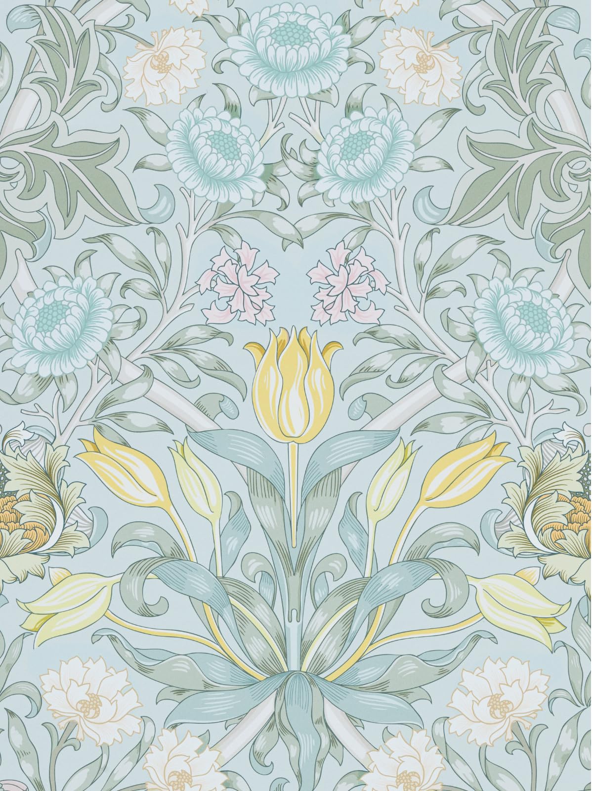 Papel pintado autoadhesivo floral para tapar imperfecciones de pared