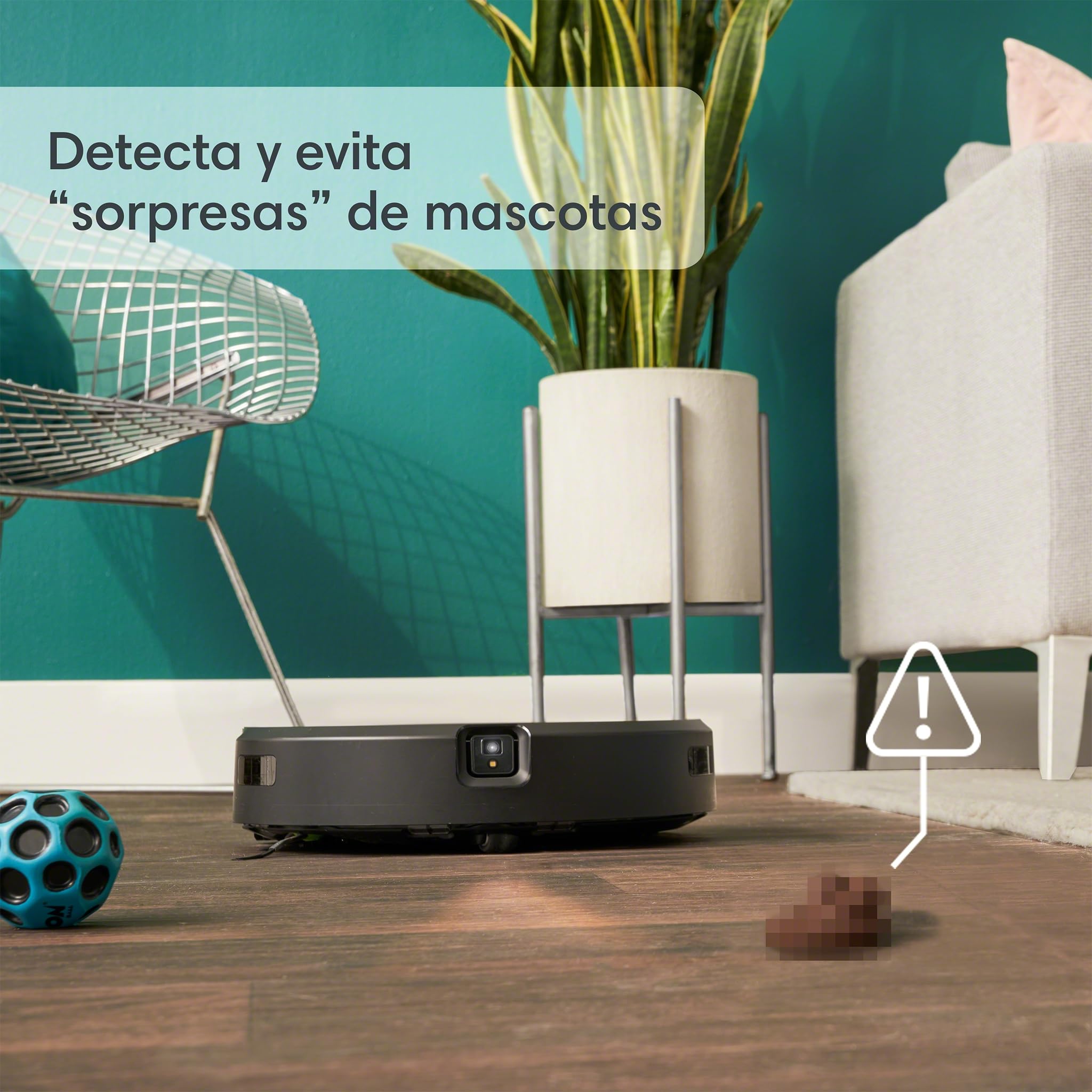 iRobot Robot aspirador y friegasuelos con Wi-Fi Roomba Combo j7+ autovaciado automático - Paño elevable retráctil - Navegación inteligente - Reconocimiento objetos - recarga y reanuda