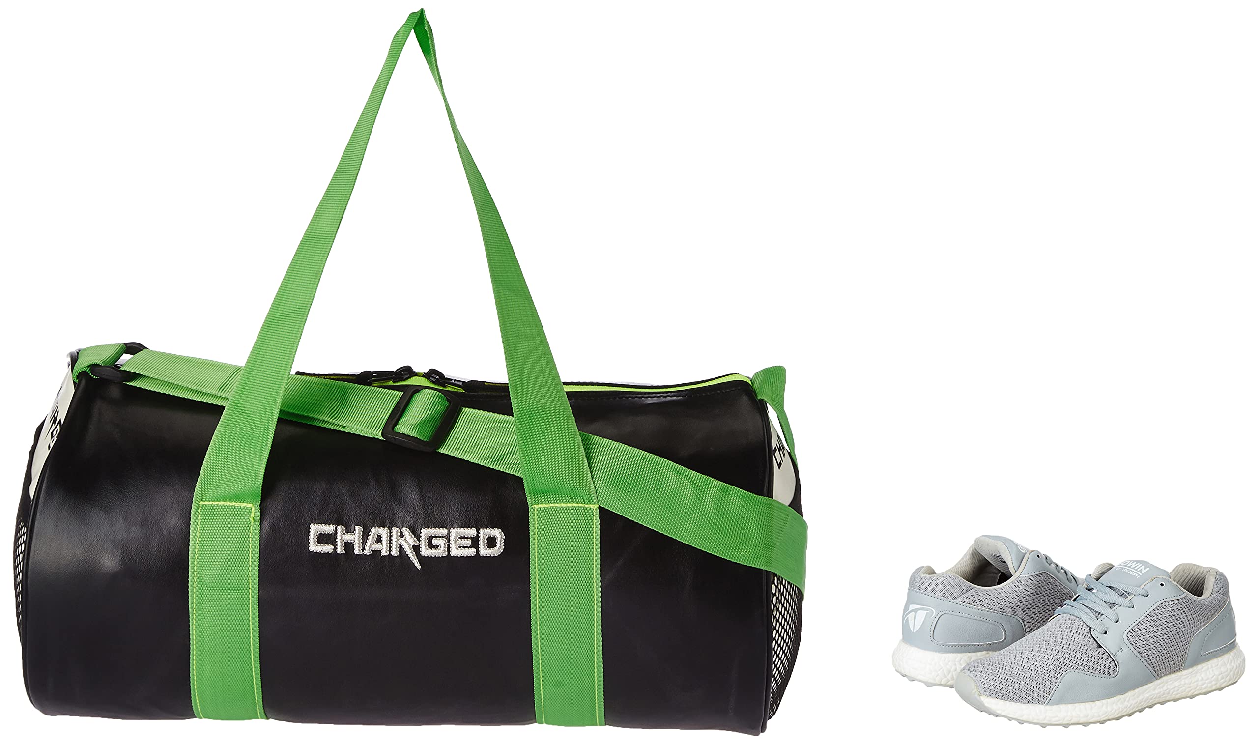 Charged Sports Bag Adena Black with Gowin Sports Training Shoe Thrust Grey Size 6-picture-18