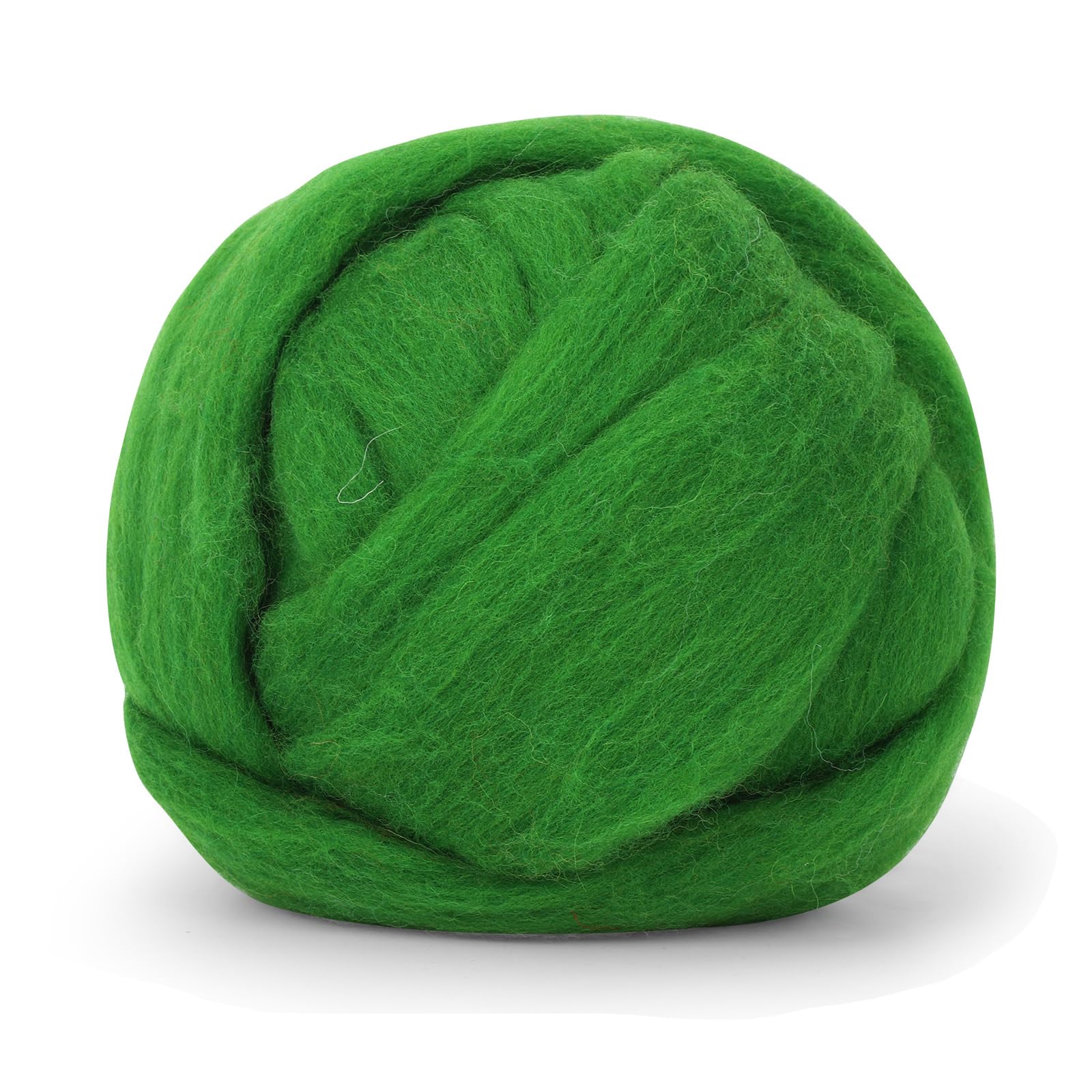3.53oz Needle Felting Wool Roving for Needle Felting Green Felting Wool
