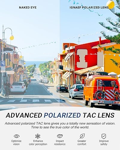 Miniatura 5 de IGnaef Gafas de sol para hombres y mujeres gafas de sol envolventes que se ajustan sobre gafas de prescripción protección UV400 polarizadas