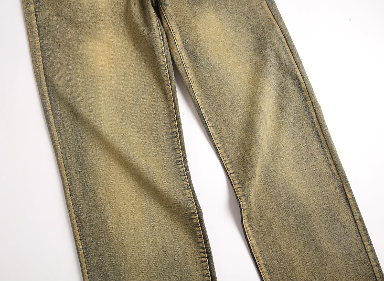 QIMYUM Men's Wide-Leg Baggy Flex Jeans Relaxed Loose Fit Long Denim Pants - Image 4