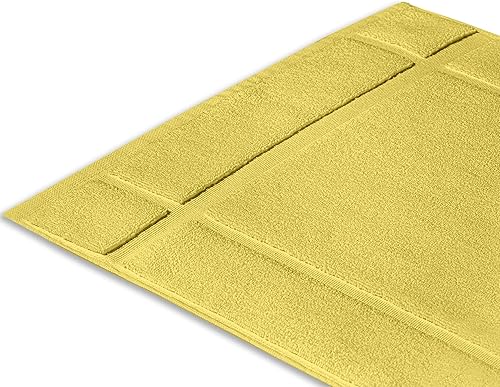 Miniatura 7 de Ample Decor Alfombrillas de baño 100% algodón, paquete de 6, 24 x 17 pulgadas, certificación Oeko Tex de 1350 GSM, construcción sólida, gruesa y