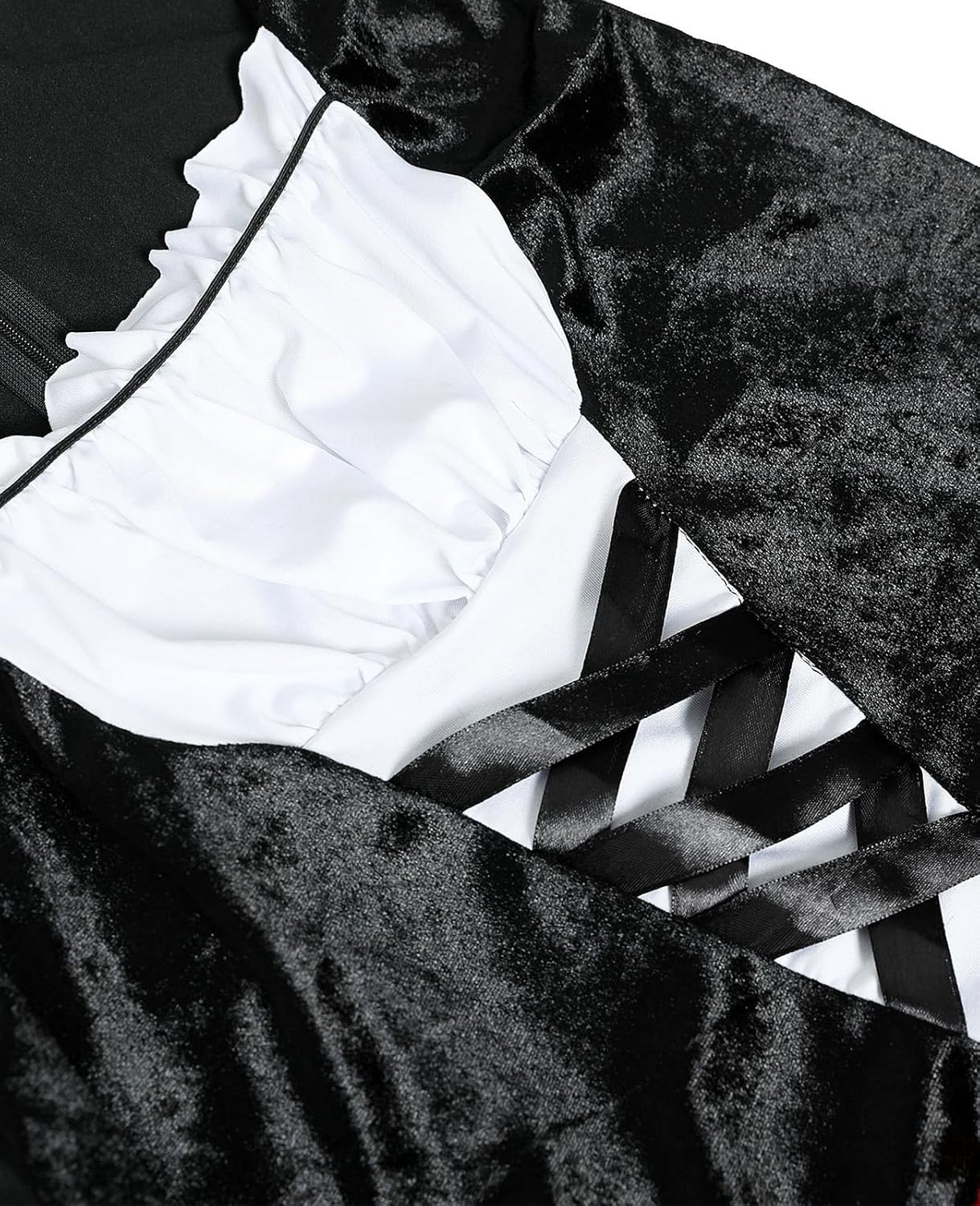 Women's Little Red Riding Hood Costume Halloween Party Cosplay Dress with Cape (Red, XX-Large) - Image 5