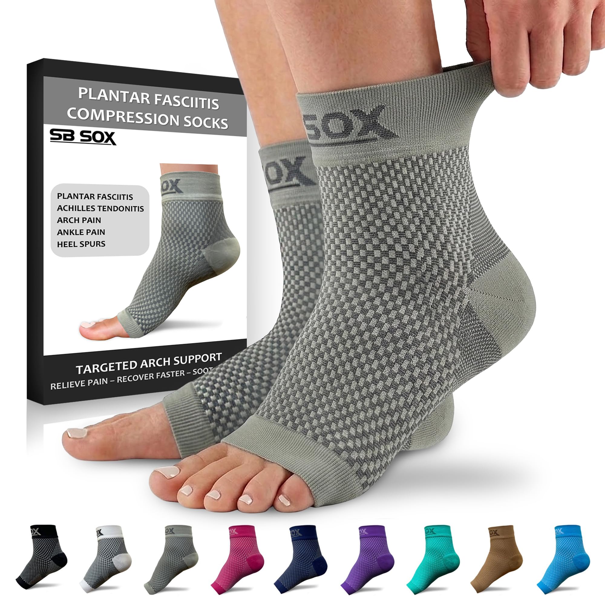SEQUEL Sox 3足 セット Amazon.com : SB SOX Plantar Fasciitis Compression Socks – Arch