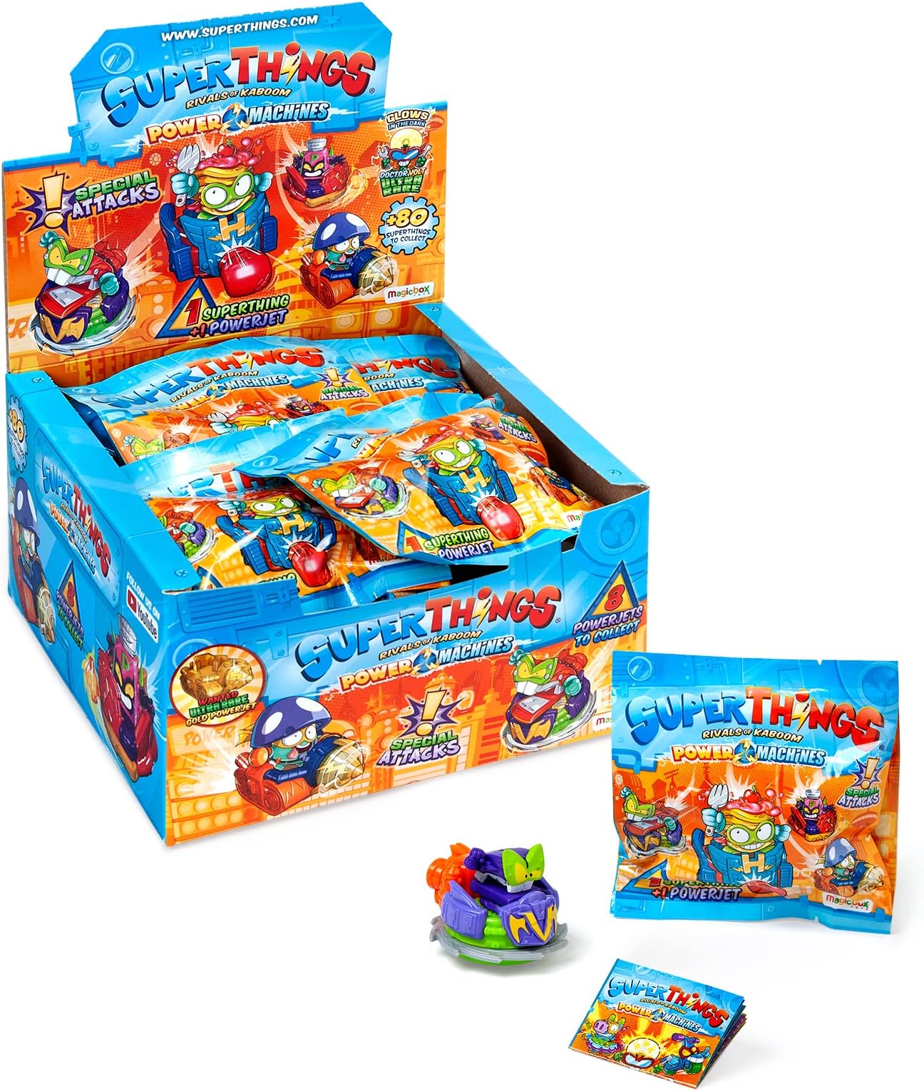 SUPERTHINGS Power Machines โ Complete Collection of 12 Power Jets. Each Packet Contains 1 x Vehicle and 1 x SuperThing